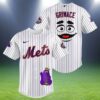 New York Mets Meet Grimace Stripe Baseball Jersey 2 2 1