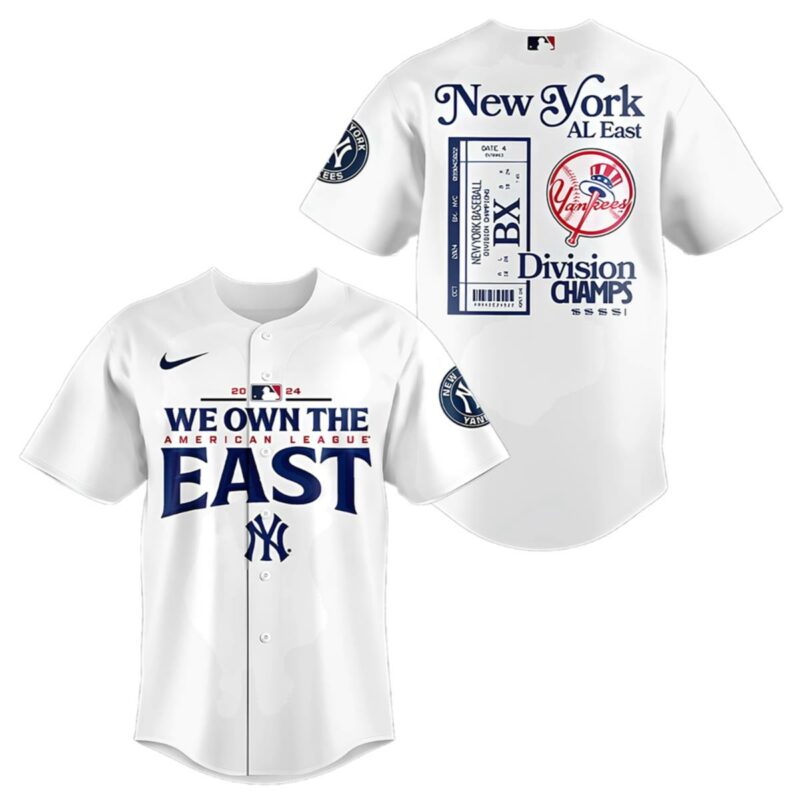 New York Yankees Baseball Jersey Shirt AL East Division Champions 1 1