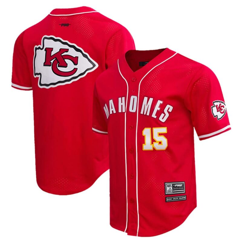 Patrick Mahomes Kansas City Chiefs Nike Limited Jersey Baseball Red 1 1