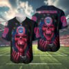 Personalized Buffalo Bills Jersey Baseball Skull Design 4 4