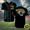 Personalized Jacksonville Jaguars NFL Baseball Jerseys Black 4 4