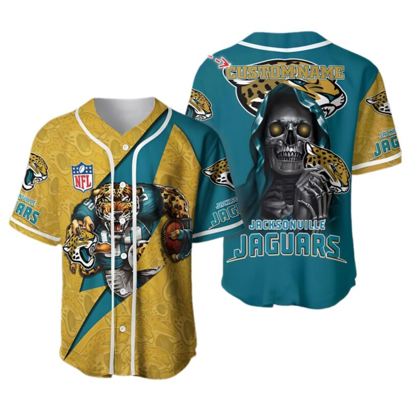 Personalized NFL Baseball Jersey Jacksonville Jaguars 1 1