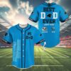 Personalized NFL Carolina Panthers Baseball Jersey Best Dad Ever 4 4