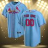 Personalized St Louis Cardinals Jersey Light Blue 3 3