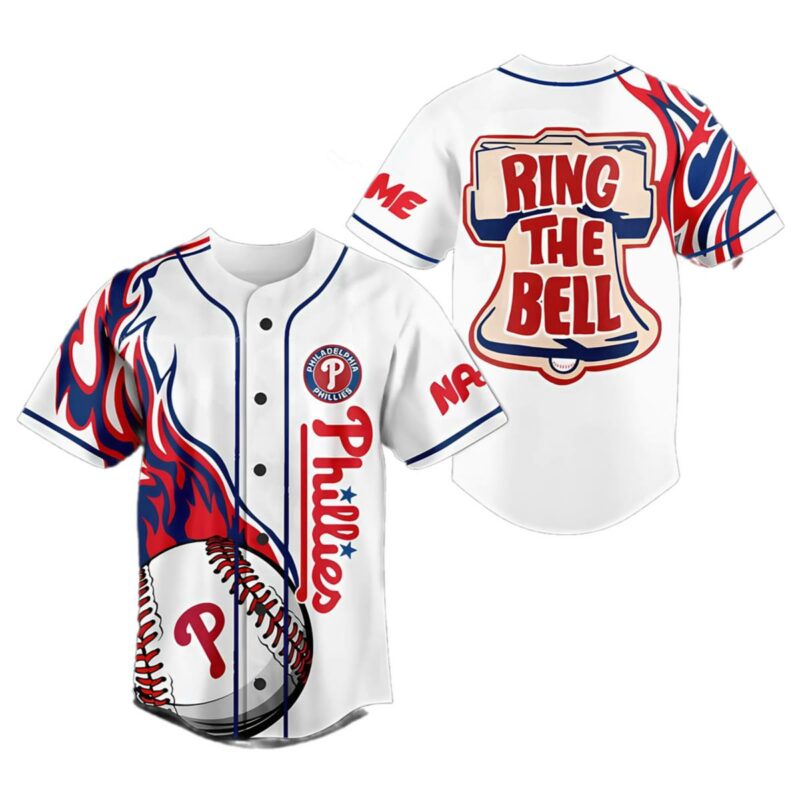 Philadelphia Phillies Ring The Bell Baseball Jersey 1 1