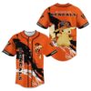 Pikachu Cincinnati Bengals Throwback Baseball Jersey 1 1