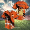 Pikachu Cincinnati Bengals Throwback Baseball Jersey 4 4