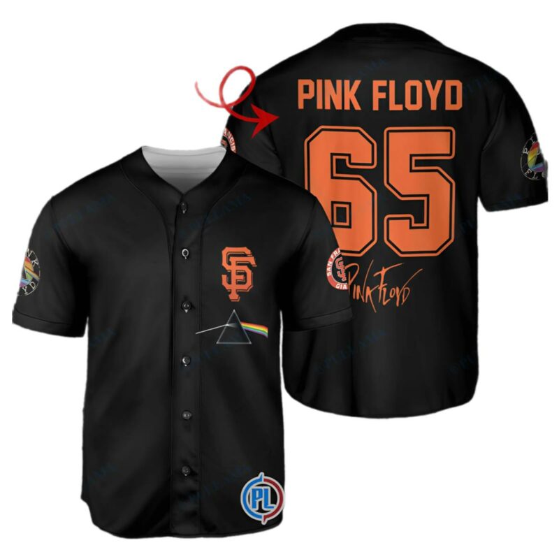 Pink Floyd Custom San Francisco Giants Jersey 1 1