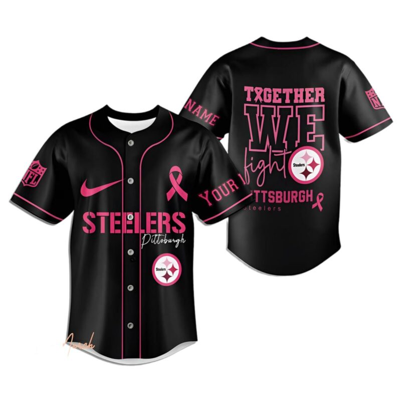 Pink Pittsburgh Steelers Jersey Together We Fight 1 1