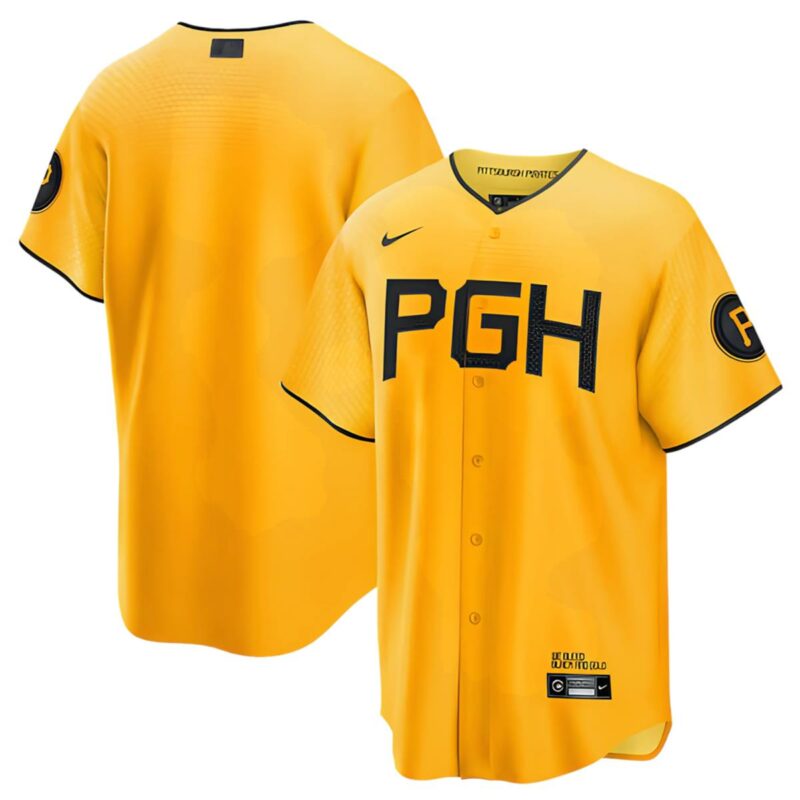 Pittsburgh Pirates City Connect Jerseys Gold 1 1