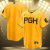 Pittsburgh Pirates City Connect Jerseys Gold 3 3