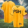 Pittsburgh Pirates City Connect Jerseys Gold 4 4