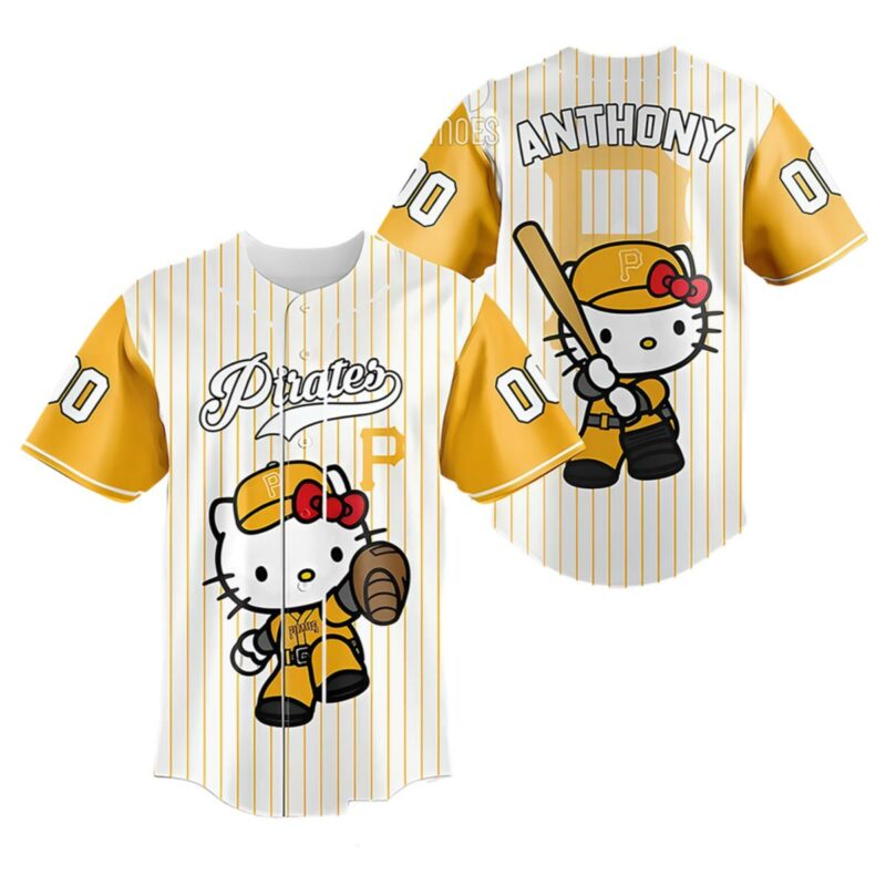 Pittsburgh Pirates Hello Kitty Baseball Jersey 1 1