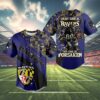 Play Like A Ravens No One Is Forsaken Baltimore Ravens Baseball Jersey 4 4