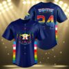 Pride Night Astros Jersey Navy Blue 3 3