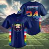 Pride Night Astros Jersey Navy Blue 4 4