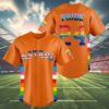 Pride Night Houston Astros Orange Jersey 4 4