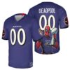 Ravens Deadpool Baltimore Ravens Super Bowl Jersey 1 1