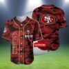 Red San Francisco 49ers Baseball Jersey Personalized 2 2