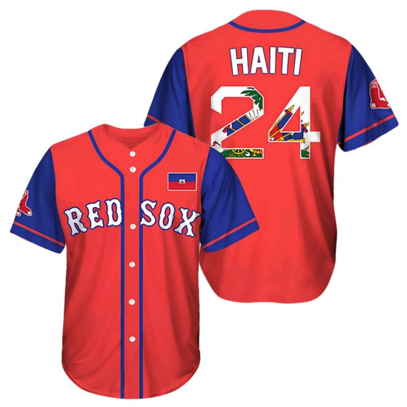 Red Sox Haitian Celebration Jersey Giveaway 2024 1 1