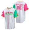 San Diego Padres Hello Kitty 50th Anniversary Baseball Jersey 1 1