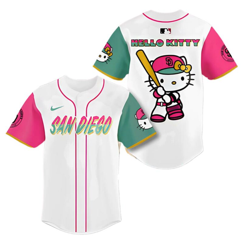 San Diego Padres Hello Kitty Jersey Baseball 1 1