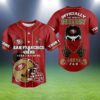 San Francisco 49ers Custom Baseball Jersey Coolest Niners 49ers Fans 2 2