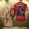 San Francisco 49ers Custom Baseball Jersey Skull And Mascot 3 3