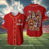 San Francisco 49ers NFL Custom Name Baseball Jersey 4 4