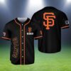 San Francisco Giants Black Custom Baseball Jersey 2 2