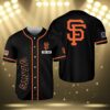 San Francisco Giants Black Custom Baseball Jersey 3 3