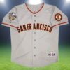 San Francisco Giants Lincecum Jersey World Series Grey 2 2