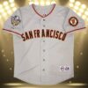 San Francisco Giants Lincecum Jersey World Series Grey 3 3