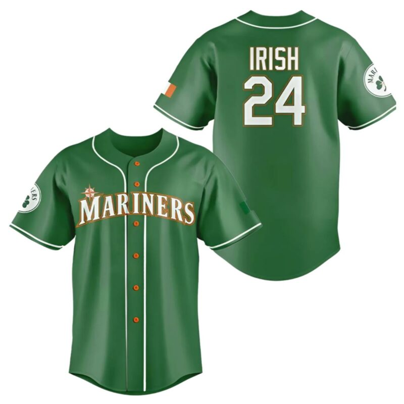 Seattle Mariners Irish Heritage Night 2025 Baseball Jersey 1 1