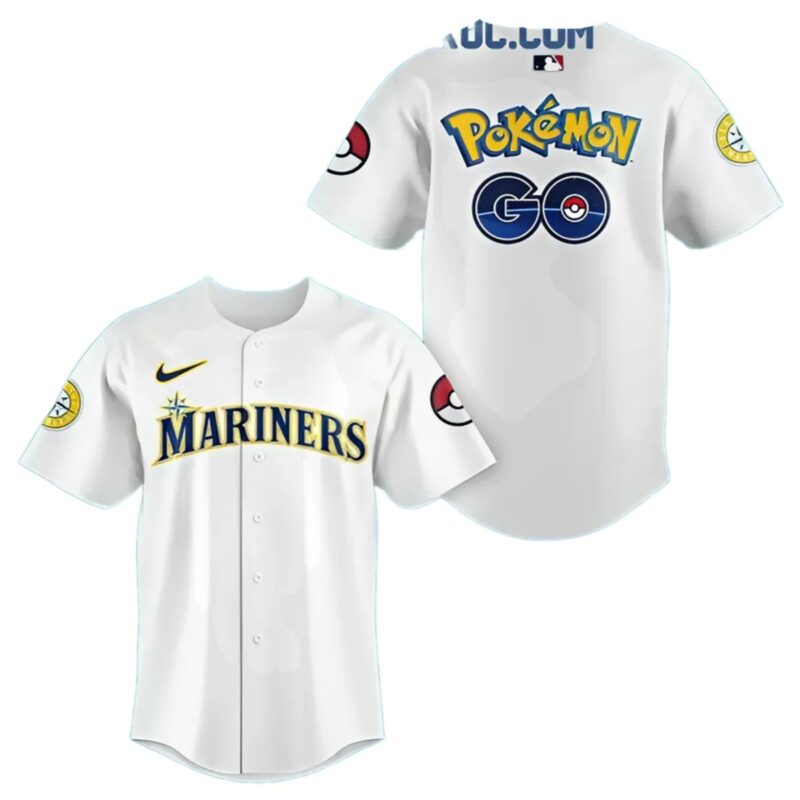 Seattle Mariners Pokemon GO Baseball Jersey 2025 1 1