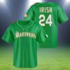 Seattle Mariners Royal Irish Heritage Night Baseball Jersey 2 2