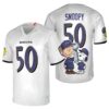 Snoopy Baltimore Ravens Jersey White 1 1