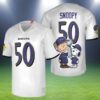 Snoopy Baltimore Ravens Jersey White 2 2