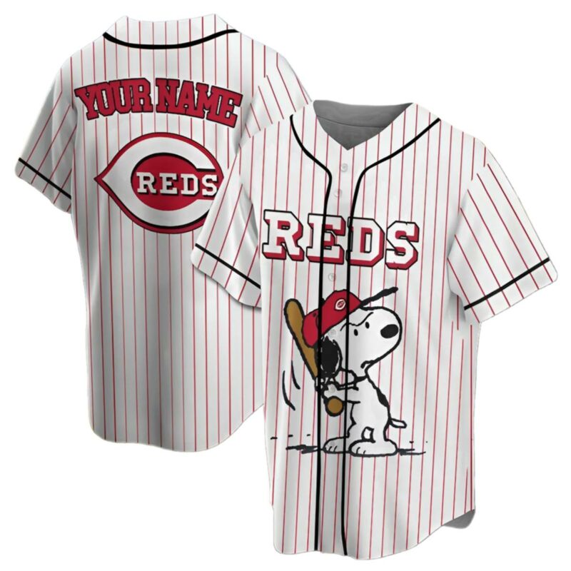 Snoopy Cincinnati Reds Baseball Jersey 1 1