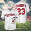 Snoopy Cleveland Guardians Baseball Jersey 4 4