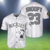 Snoopy Colorado Rockies Baseball Jersey 2 2