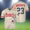 Snoopy Custom Los Angeles Angels Jersey Baseball 2 2