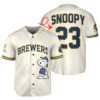 Snoopy Milwaukee Brewers Retro Jersey Baseball 1 1