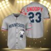 Snoopy Minnesota Twins Jersey Cheap 3 3