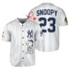 Snoopy New York Yankees White Jersey Baseball 1 1