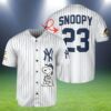 Snoopy New York Yankees White Jersey Baseball 2 2