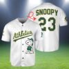 Snoopy Oakland Athletics Baseball Jersey 2 2