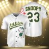 Snoopy Oakland Athletics Baseball Jersey 3 3