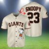 Snoopy Personalized San Francisco Giants Baseball Jersey 2 2