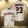 Snoopy Personalized San Francisco Giants Baseball Jersey 3 3